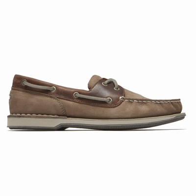 Sapatos Casual Rockport Perth Boat Homem Marrom PT-80654